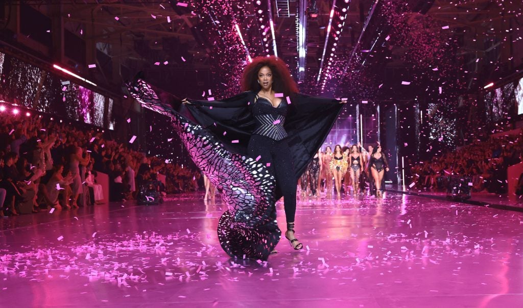 Tyra Banks at the Victoria's Secret fashion show in 2024.