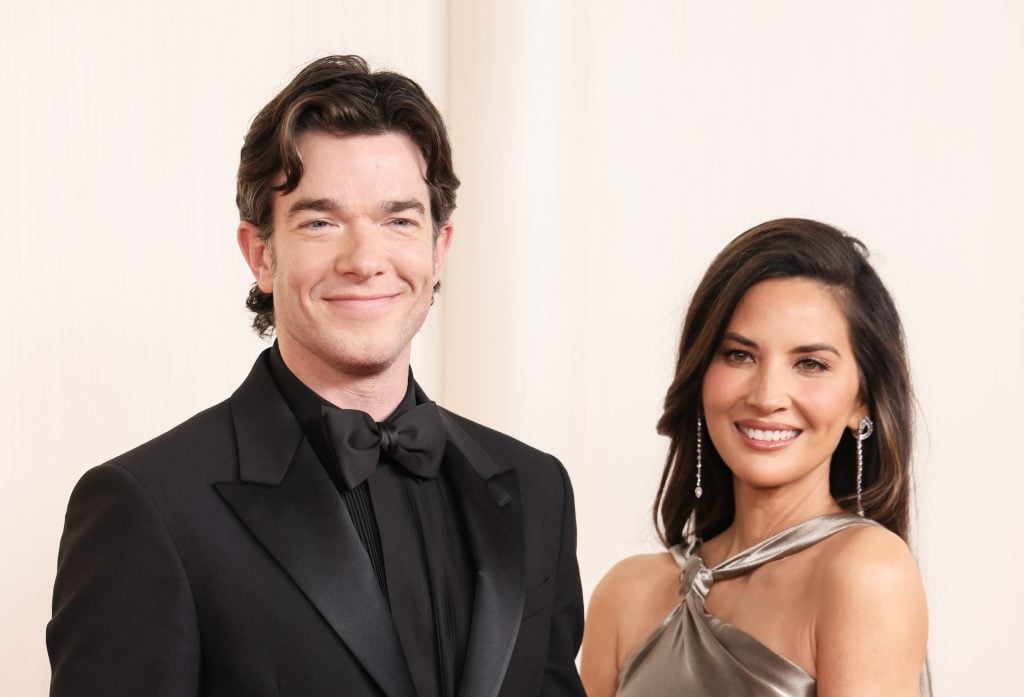 John Mulaney and Olivia Munn attend the 96th Annual Academy Awards on March 10, 2024 in Hollywood, California.