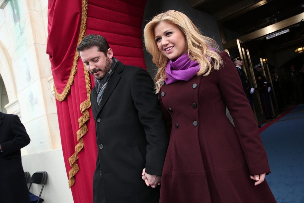 Kelly Clarkson and Brandon Blackstock in 2013.