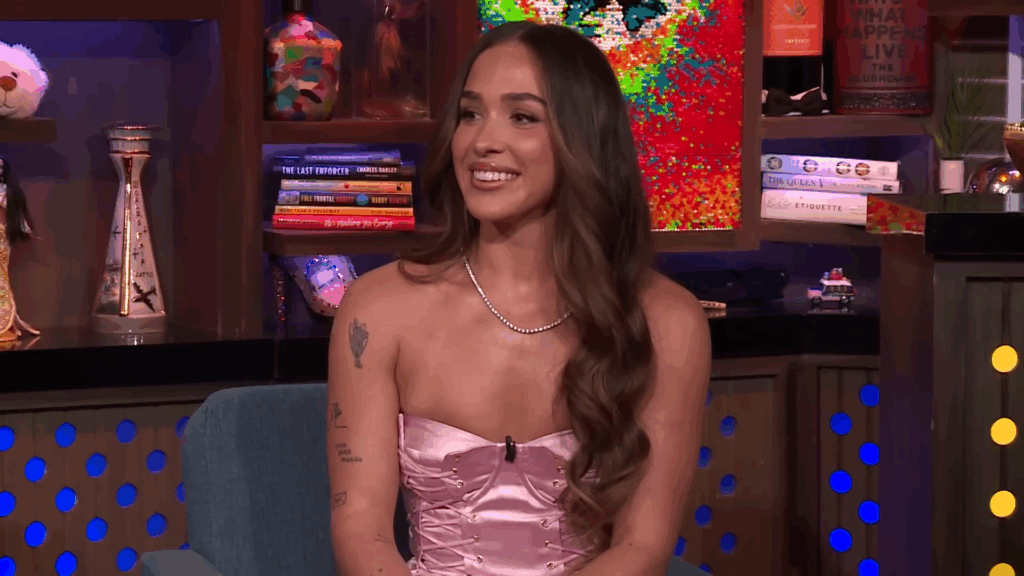 Ariana Biermann on Watch What Happens Live in 2025.