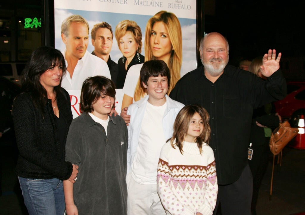 Director Rob Reiner (R) and family arrives at the premiere of Rumor Has It at the Grauman's Chinese Theater on December 15, 2005 in Hollywood, California. 