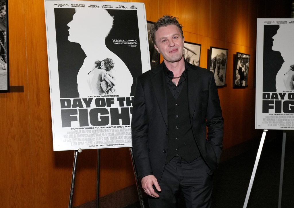 Michael Pitt attends Jack Huston's Day Of The Fight Los Angeles Special Screening Hosted by Anjelica Huston at DGA Theater Complex on December 06, 2024 in Los Angeles, California.