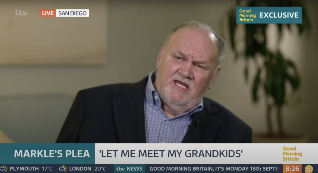 Thomas Markle on Good Morning Britain.