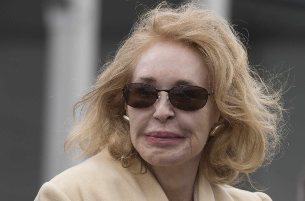 Joan Bennett Kennedy, the first wife of US Senator Ted Kennedy, attends the dedication of the Edward M. Kennedy Institute for the United States Senate in Boston, Massachusetts, March 30, 2015. 