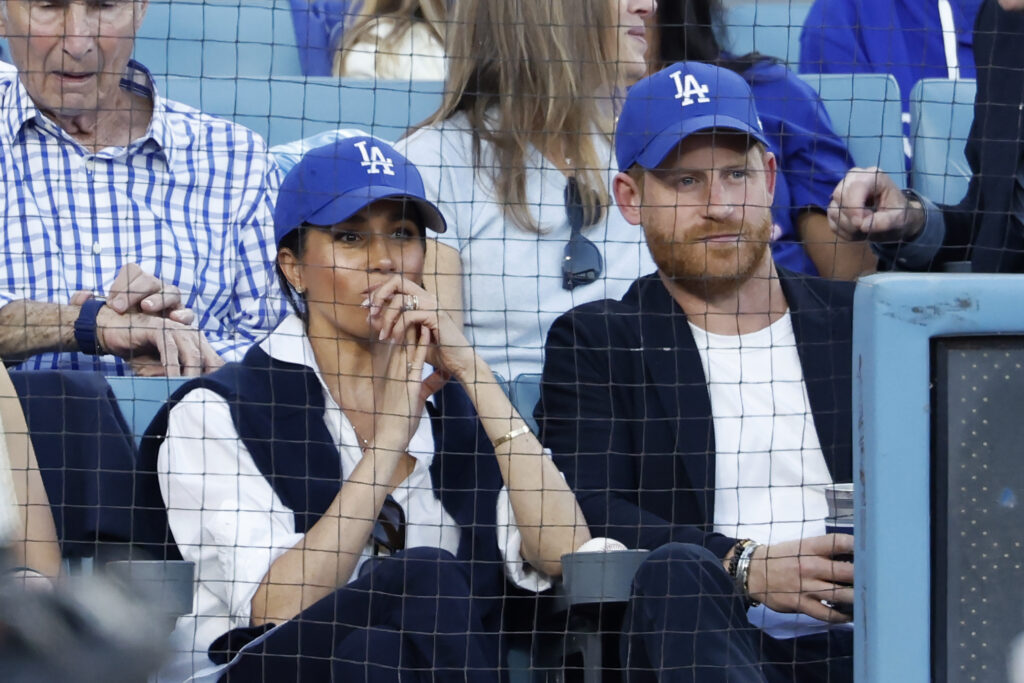 Meghan Markle and Prince Harry in October 2025 at a sports game.