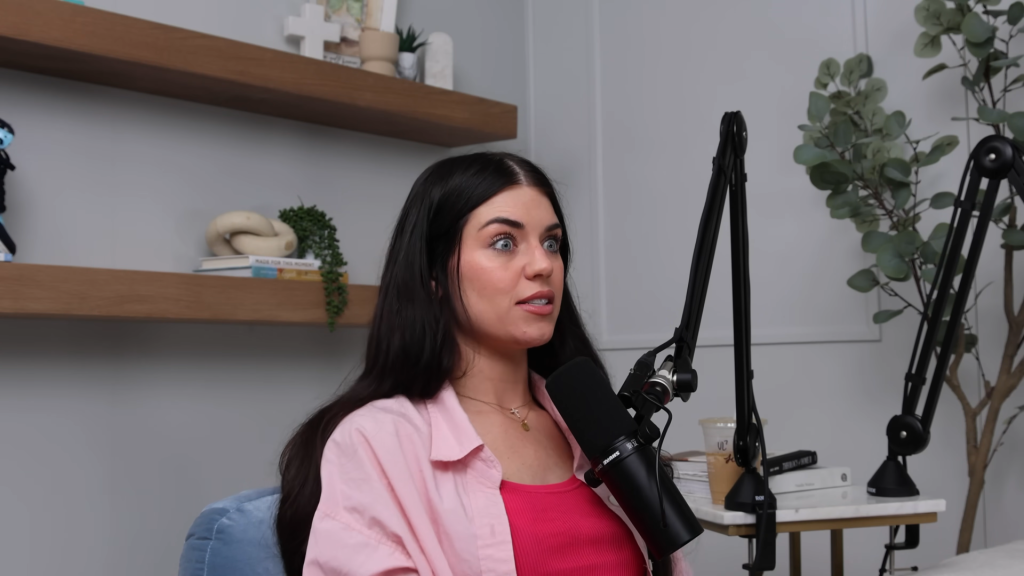 Madison Prewett on her podcast in 2025.