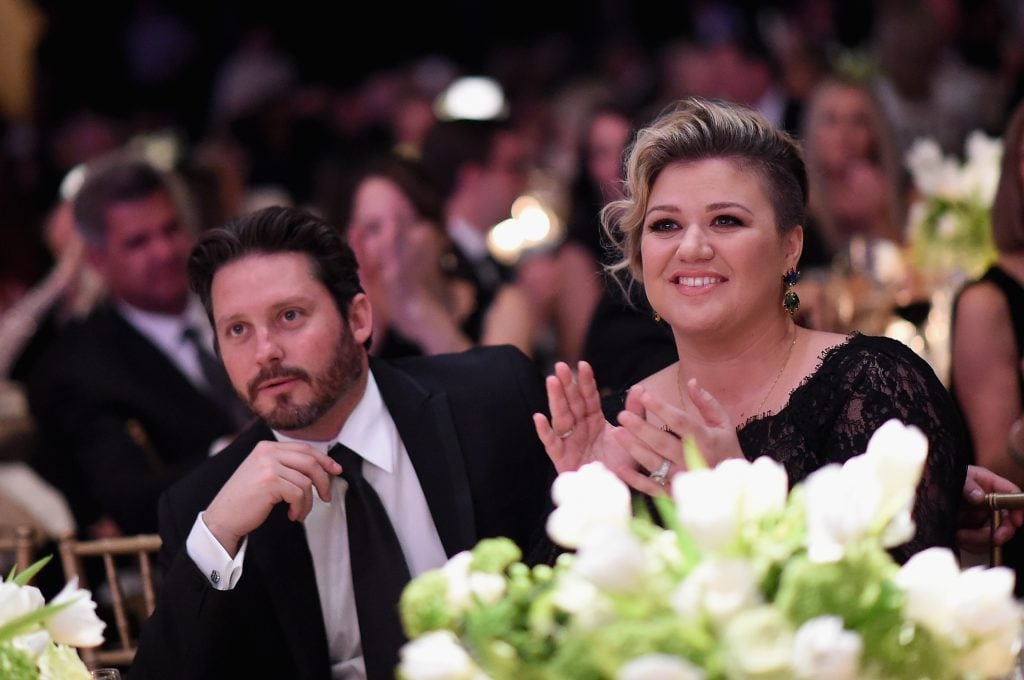 Brandon Blackstock and singer/songwriter Kelly Clarkson attend Muhammad Ali's Celebrity Fight Night XXI at the JW Marriott Phoenix Desert Ridge Resort & Spa on March 28, 2015 in Phoenix, Arizona.  