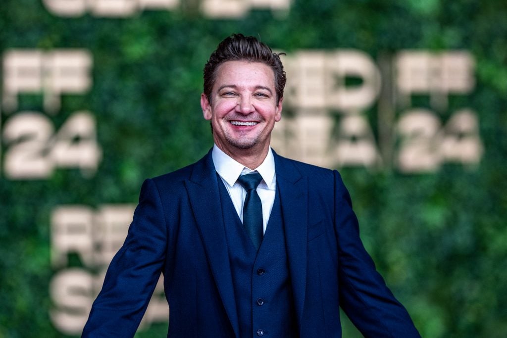 Jeremy Renner arrives to attend a screening at Culture Square during the 4th edition of the Red Sea Film Festival in Jeddah on December 9, 2024. (Photo by Ammar ABD RABBO / Factstory for the Red Sea International Festival.
