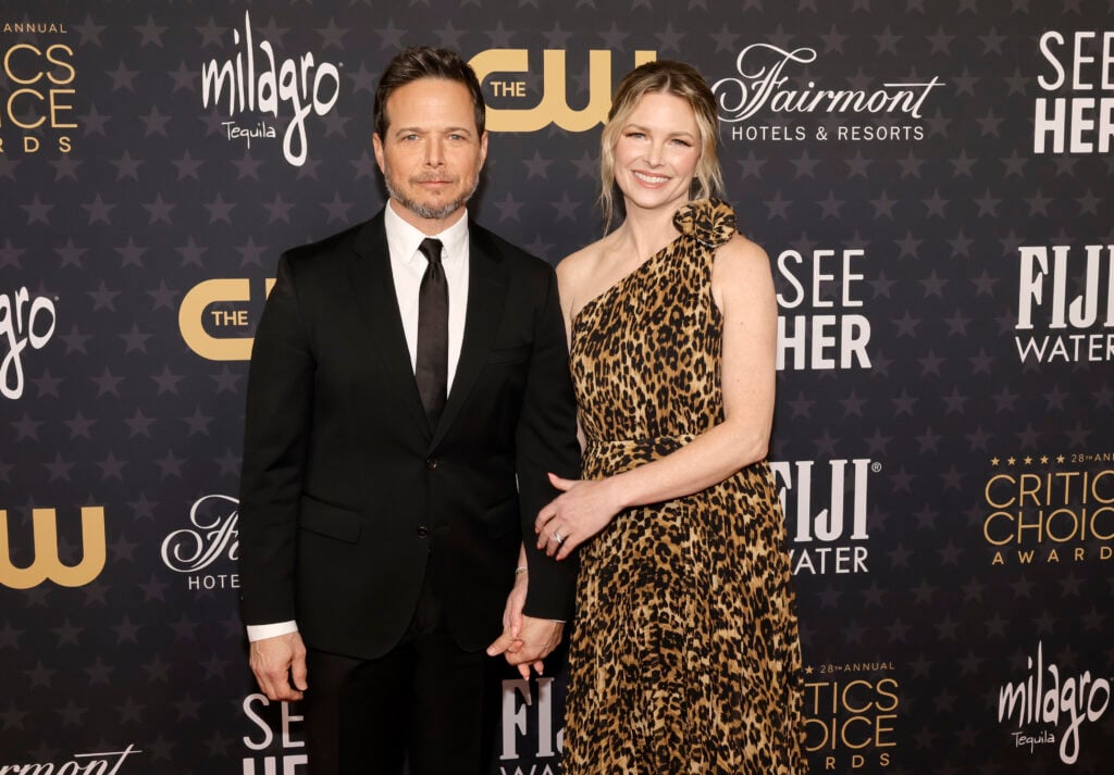 Scott Wolf and Kelley Wolf in January 2023.