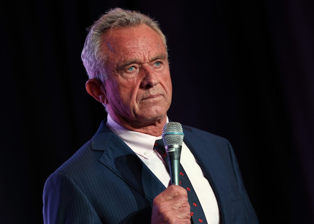 Independent presidential candidate Robert F. Kennedy Jr. speaks at the Libertarian National Convention on May 24, 2024 in Washington, DC.  