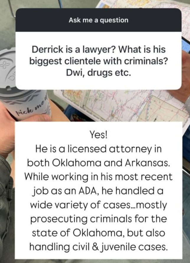 Jill Duggar writes about her husband's work as a prosecutor.