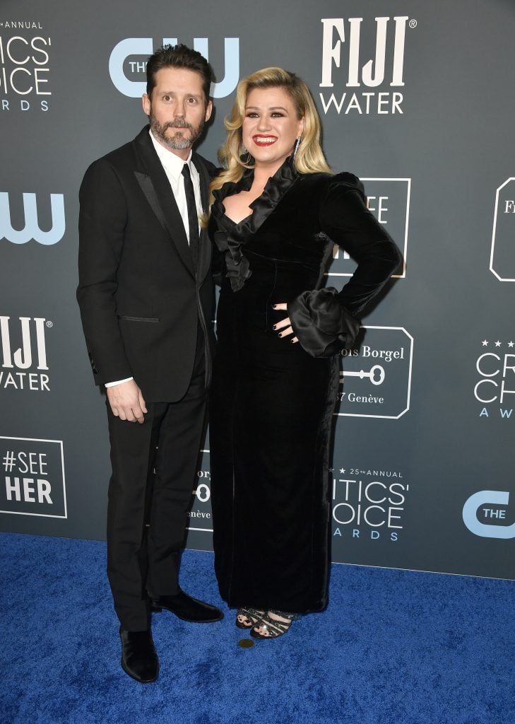 Brandon Blackstock and Kelly Clarkson on January 12, 2020.