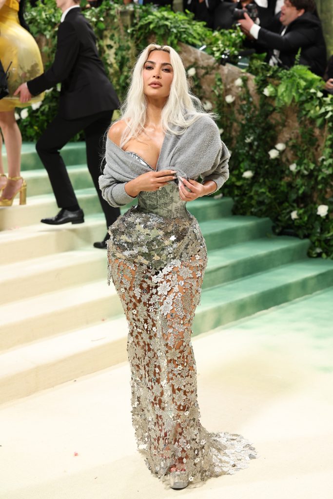 Kim Kardashian attends The 2024 Met Gala Celebrating Sleeping Beauties: Reawakening Fashion at The Metropolitan Museum of Art on May 06, 2024 in New York City.
