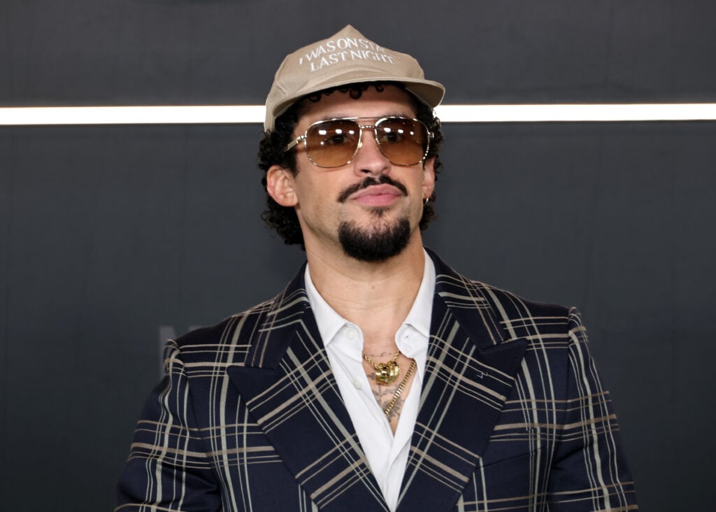 Bad Bunny attends Netflix's Happy Gilmore 2 New York Premiere at Jazz at Lincoln Center on July 21, 2025 in New York City. 