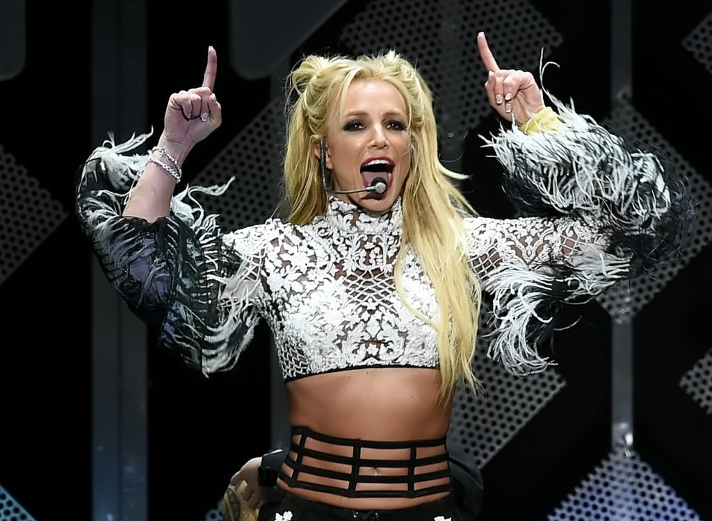 Singer Britney Spears performs onstage during 102.7 KIIS FM's Jingle Ball 2016 presented by Capital One at Staples Center on December 2, 2016 in Los Angeles, California.  