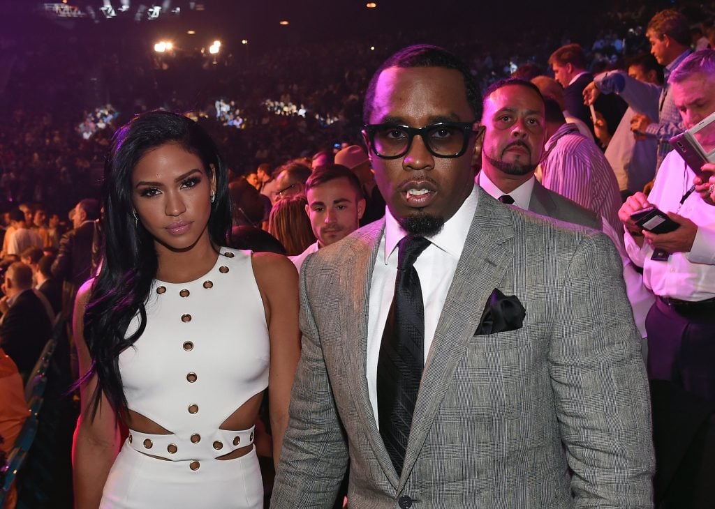 Model Cassie Ventura and recording artist Sean Puff Daddy Combs arrive at Mayweather VS Pacquiao presented by SHOWTIME PPV And HBO PPV at MGM Grand Garden Arena on May 2, 2015 in Las Vegas, Nevada. 