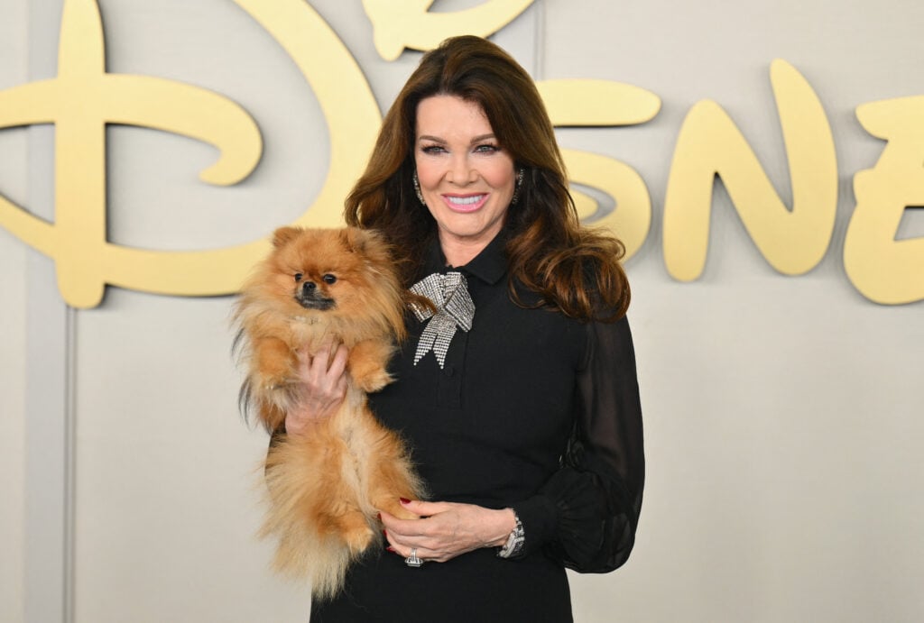 TV personality Lisa Vanderpump arrives for Disney's 2024 Upfront presentation at North Javits Center on May 14, 2024 in New York. 