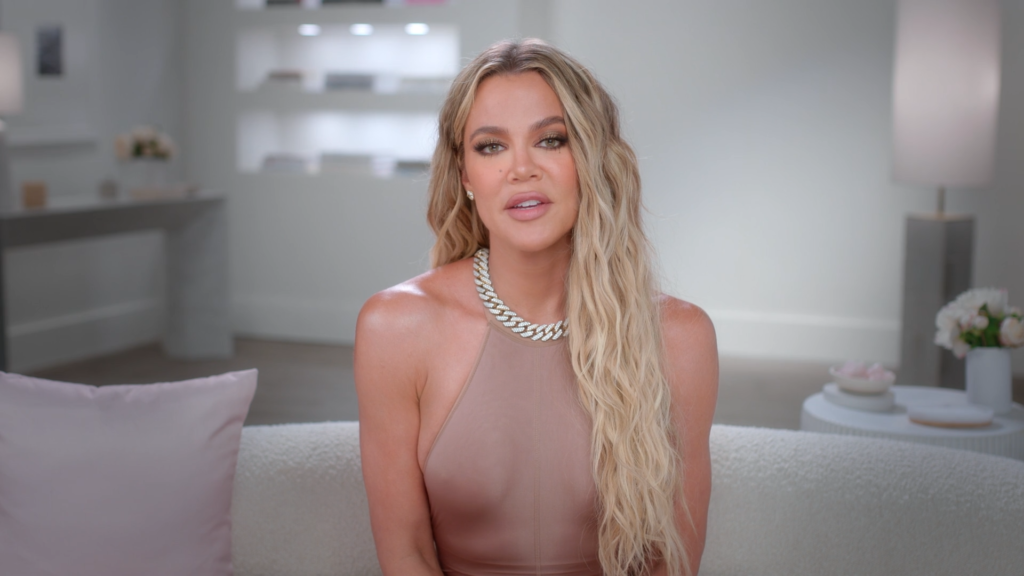 Khloe Kardashian speaks to the confessional camera on The Kardashians Season 4, Episode 10 in 2023. Khloe Kardashian speaks to the confessional camera on The Kardashians Season 4, Episode 10 in 2023.
