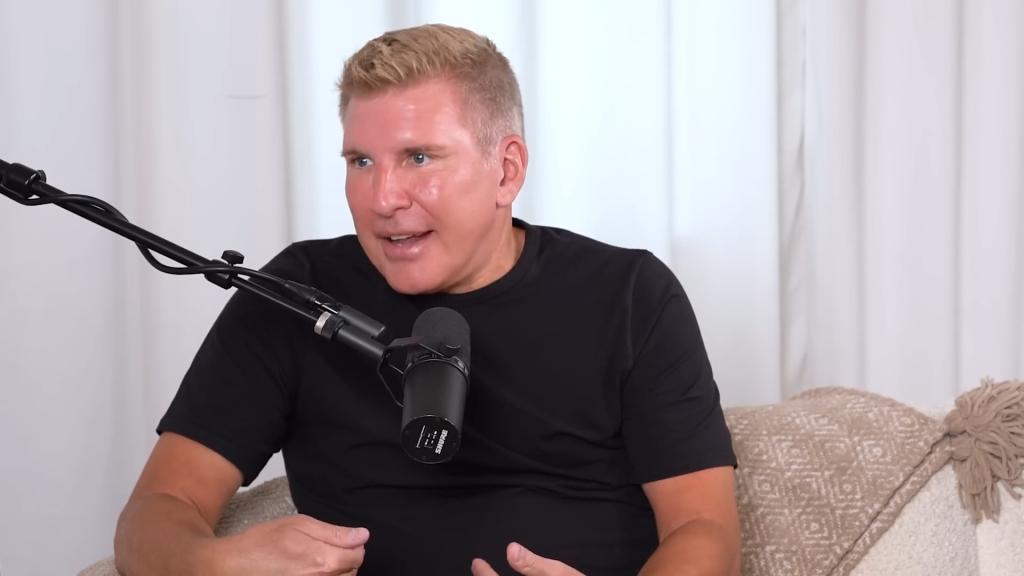 Todd Chrisley faces the side and speaks. Todd Chrisley faces the side and speaks.