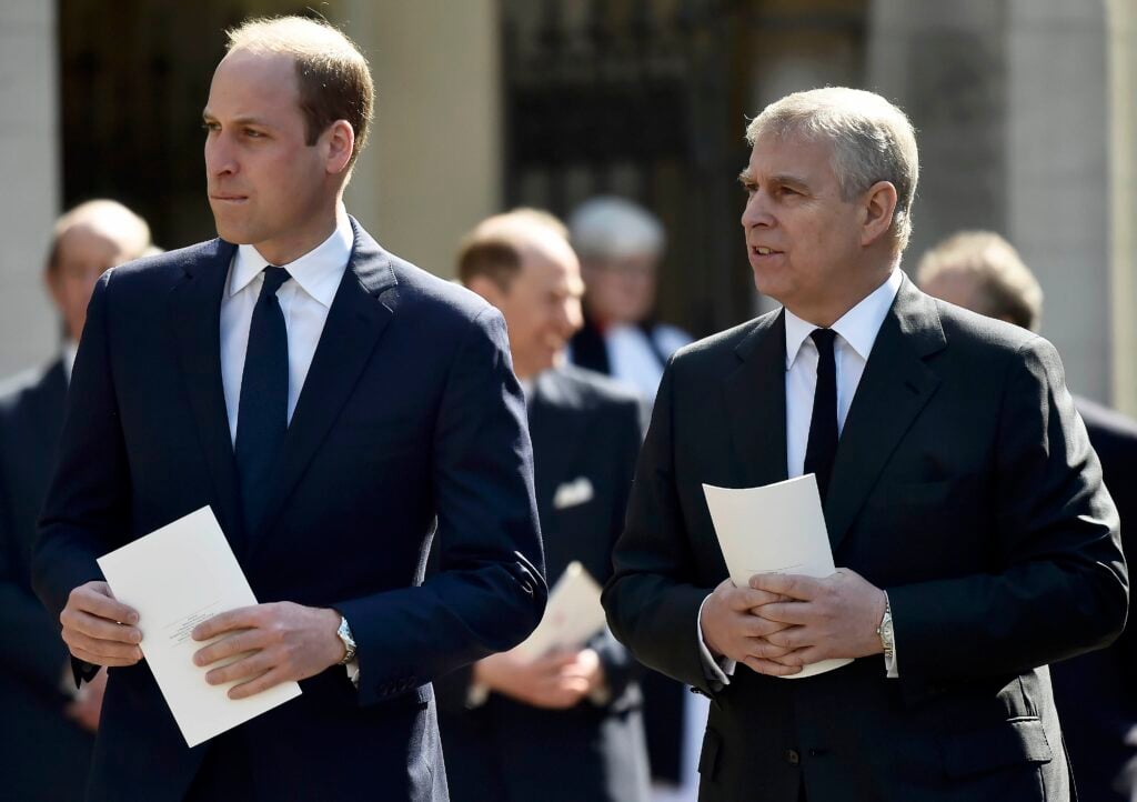 Prince William and Prince Andrew in 2017. Prince William and Prince Andrew in 2017.