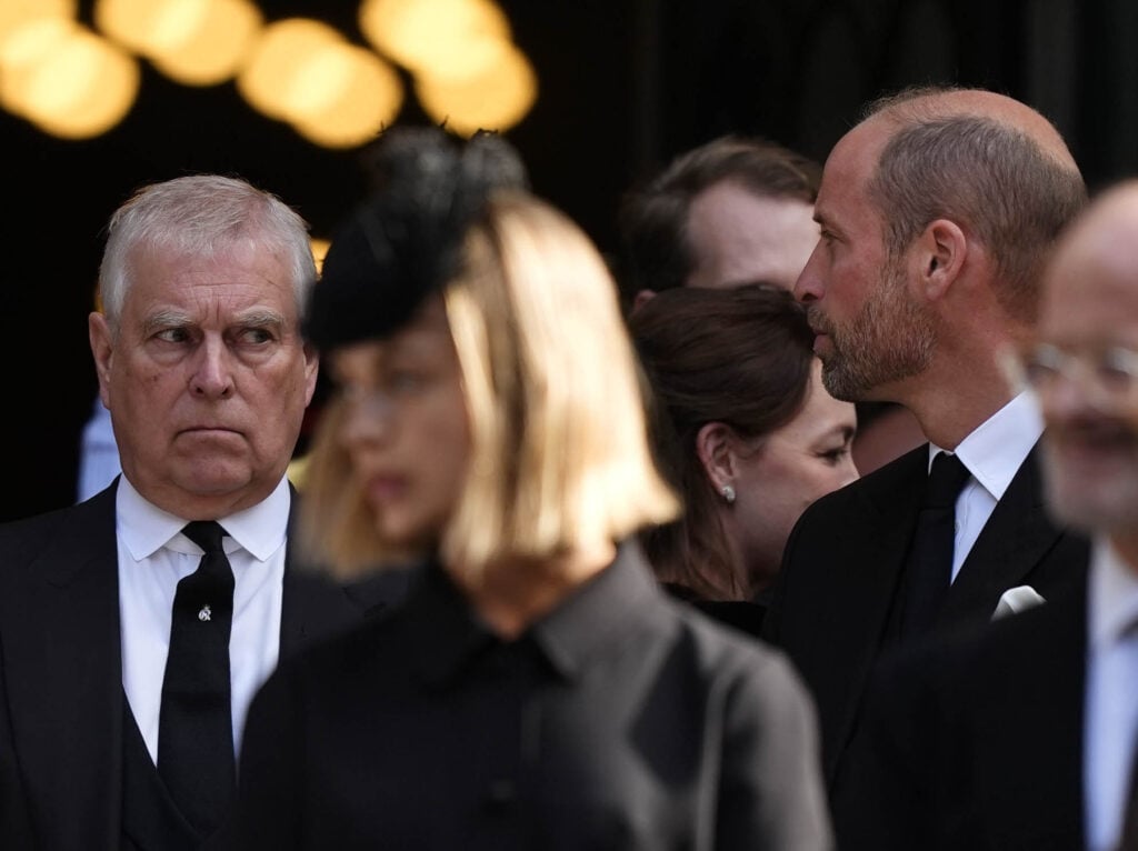 Prince Andrew and Prince William in September 2025. Prince Andrew and Prince William in September 2025.