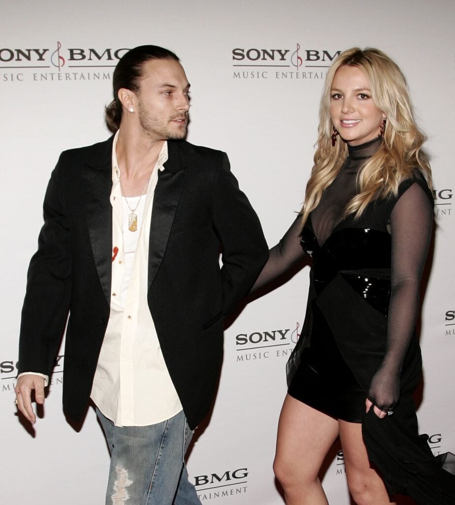 Britney Spears and Kevin Federline in February 2006. Britney Spears and Kevin Federline in February 2006.