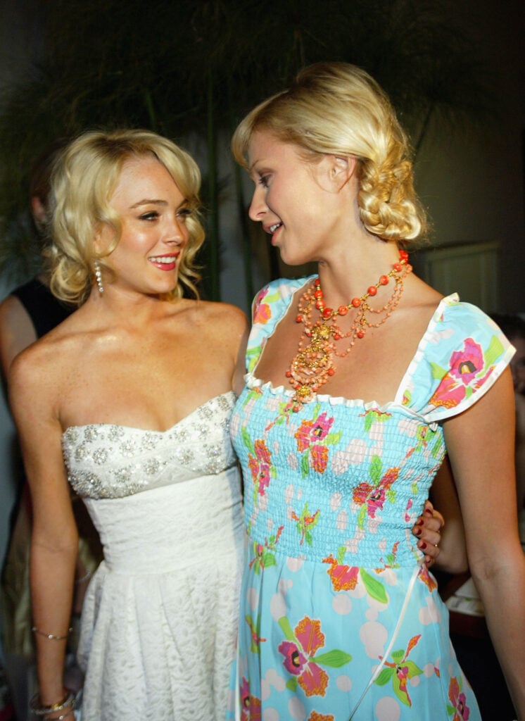 Lindsay Lohan and Paris HIlton in 2005. Lindsay Lohan and Paris HIlton in 2005.