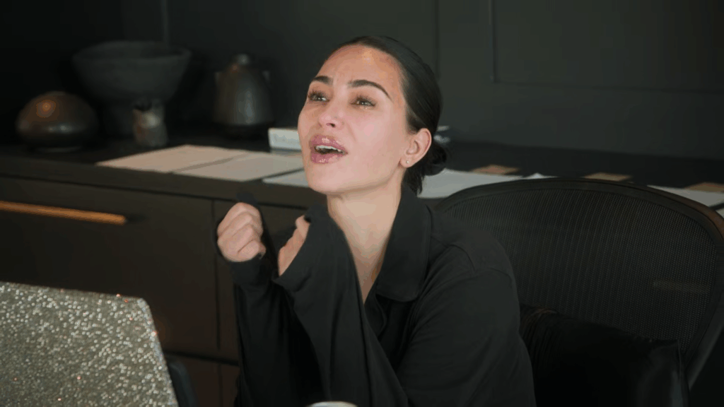 Kim Kardashian has a breakdown. Kim Kardashian has a breakdown.
