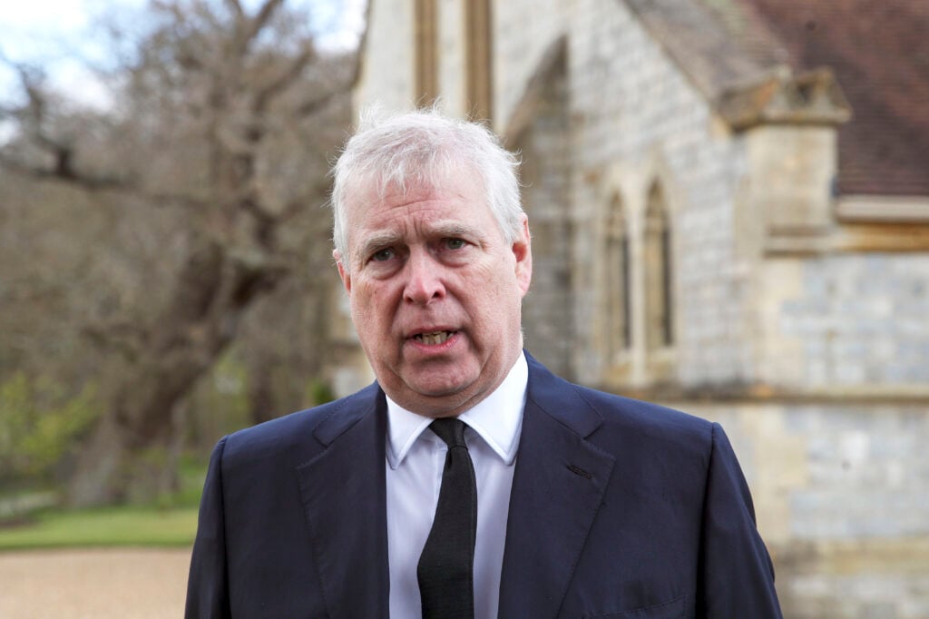 Prince Andrew in April 2021. Prince Andrew in April 2021.
