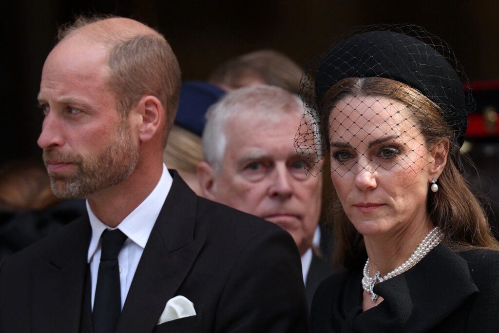 Kate Middleton, Prince William, and Prince Andrew in 2025. Kate Middleton, Prince William, and Prince Andrew in 2025.