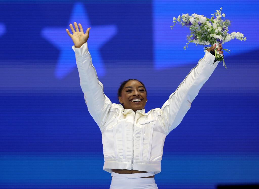 Simone Biles on June 30 of 2024. 