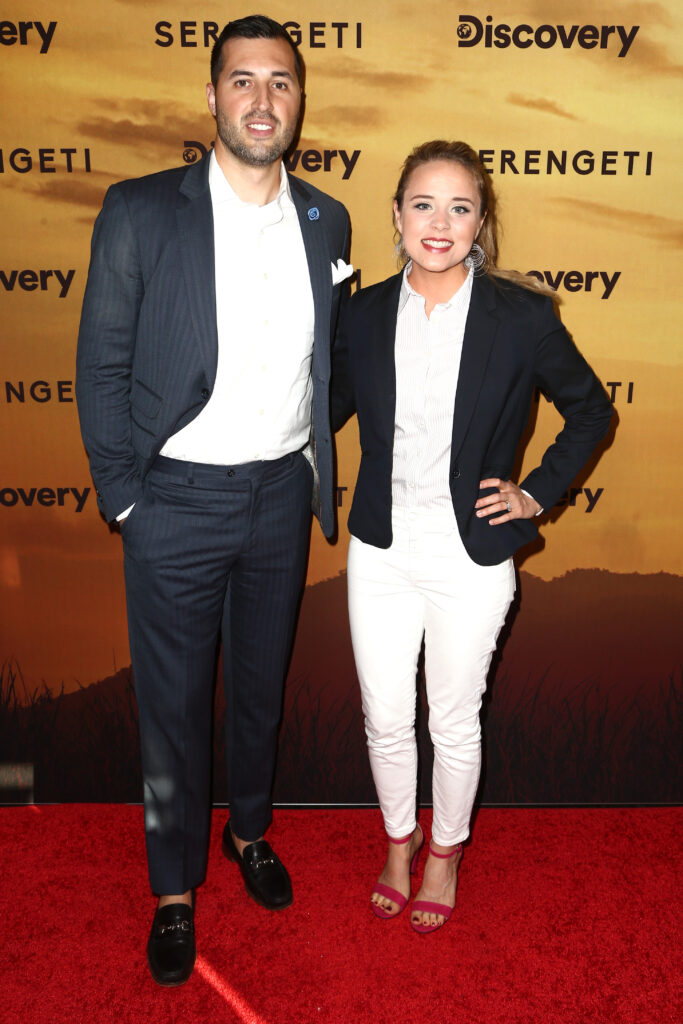 Jeremy Vuolo and Jinger Duggar Vuolo attend the Los Angeles Special Screening Of Discovery's Serengeti at Wallis Annenberg Center for the Performing Arts on July 23, 2019 in Beverly Hills, California.