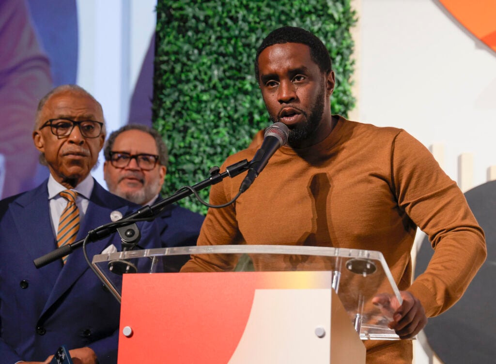 Sean Diddy Combs speaks during the Congressional Black Caucus Foundation Annual Legislative Conference National Town Hall on September 21, 2023 in Washington, DC.