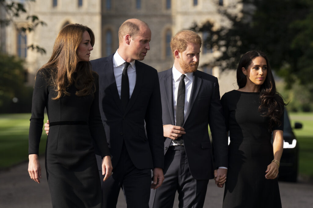 Kate Middleton, Prince William, Prince Harry, and MeghanMarkle in September of 2022.