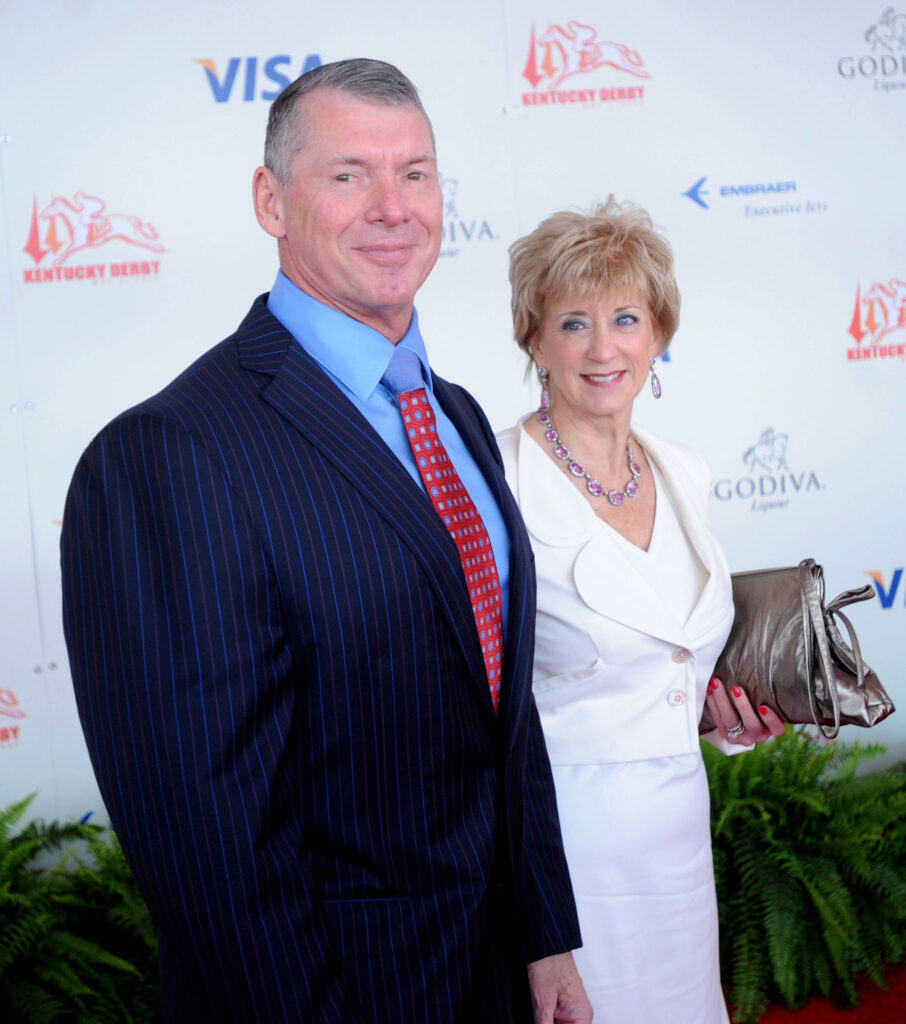 WWE Chairman Vince McMahon and his wife Linda McMahon, CEO of World Wrestling Entertainment, Inc., attend the 134th running of the Kentucky Derby at Churchill Downs on May 3, 2008 in Louisville, Kentucky.