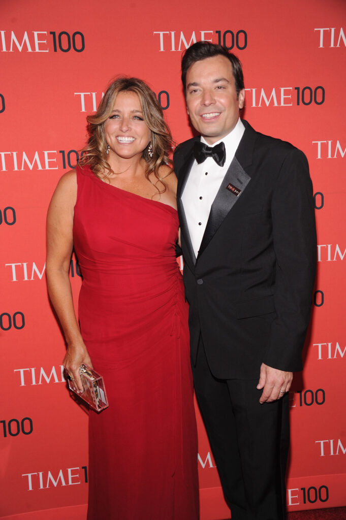 Producer Nancy Juvonen and comedian Jimmy Fallon attend the 2013 Time 100 Gala at Frederick P. Rose Hall, Jazz at Lincoln Center on April 23, 2013 in New York City.  