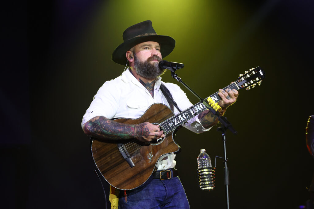 Zac Brown of the Zac Brown Band performs during Warner Music Nashville Lunch