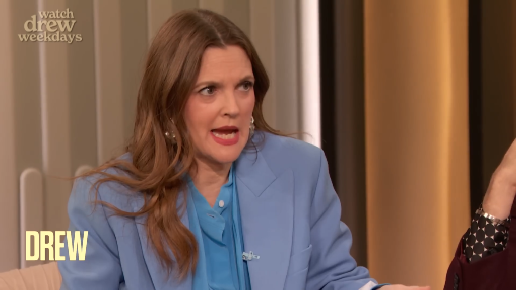 Drew Barrymore speaks on her talk show in June of 2024.