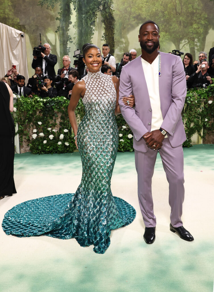 Gabrielle Union and Dwyane Wade on May 6, 2024 at the Met Gala.