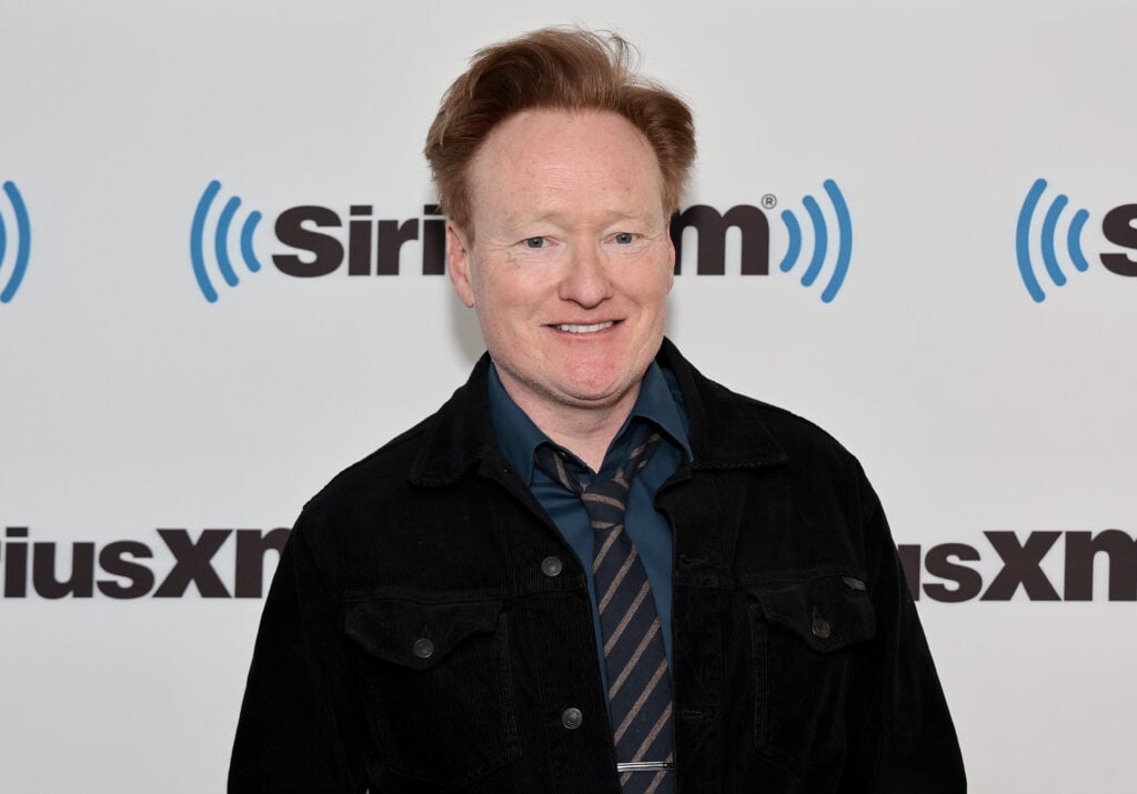 Conan O'Brien visits SiriusXM at SiriusXM Studios on May 17, 2023 in New York City.