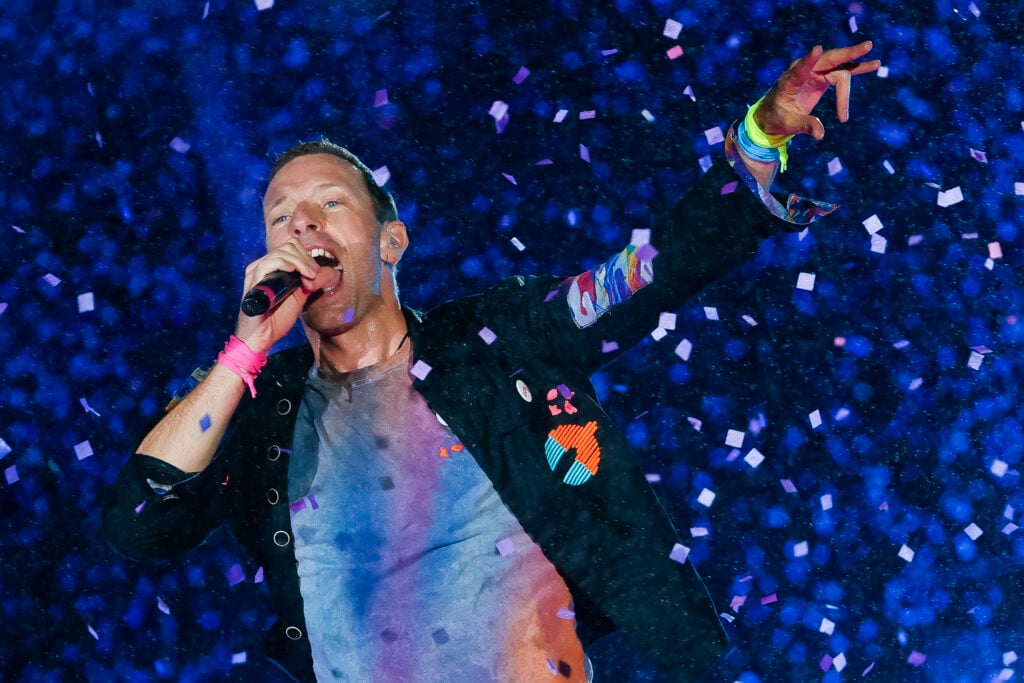 Chris Martin in September 2022 in Brazil.