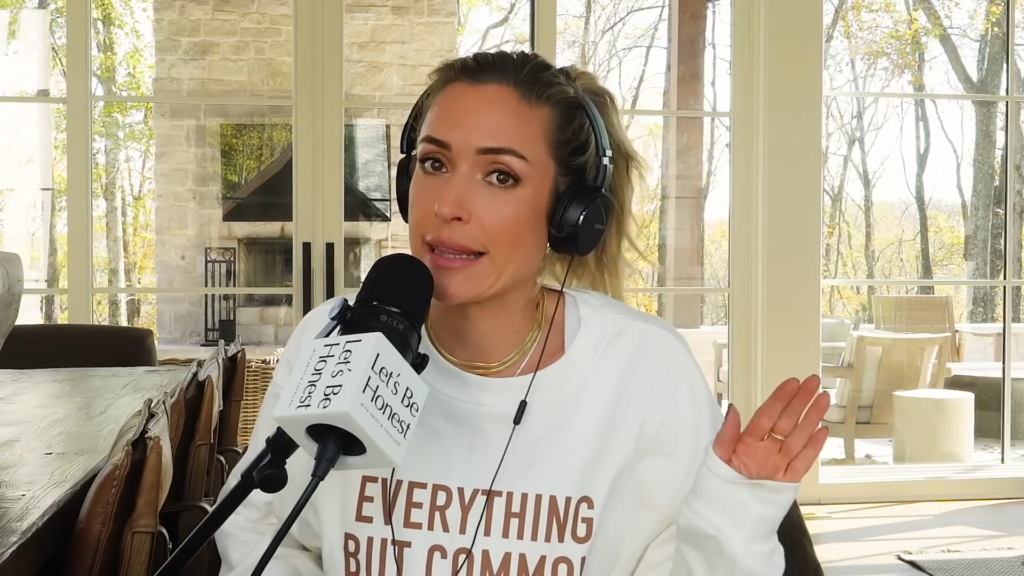 A screenshot from Kristin Cavallari's podcast on YouTube.