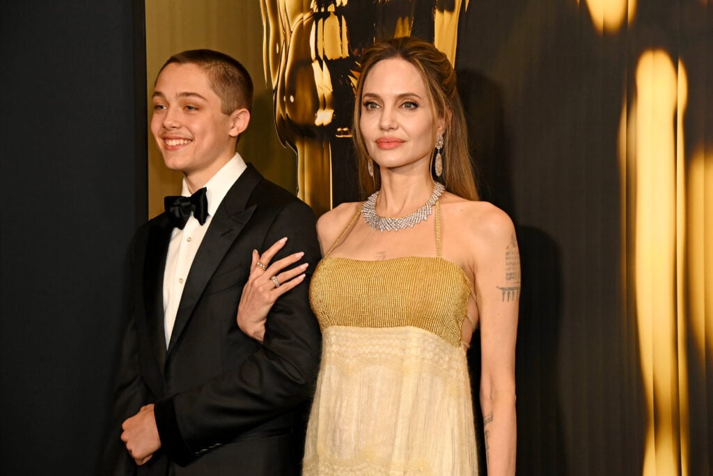 Knox and Angelina Jolie on November 27, 2024.