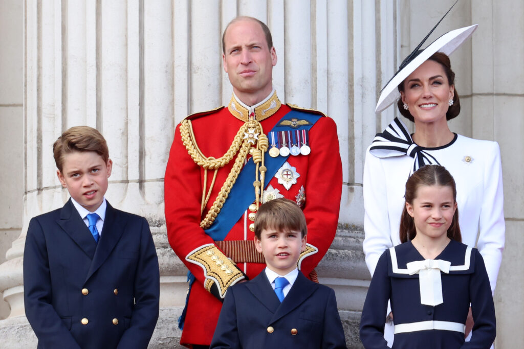 Prince William, Princess Kate, and their royal children in mid-June 2024.