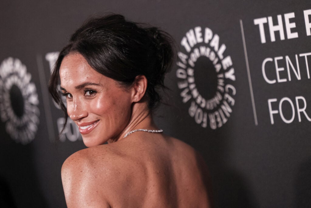 Meghan, Duchess of Sussex arrives for The Paley Center for Media gala honoring actor and director Tyler Perry, at the Beverly Wilshire Hotel in Beverly Hills on December 4, 2024. 