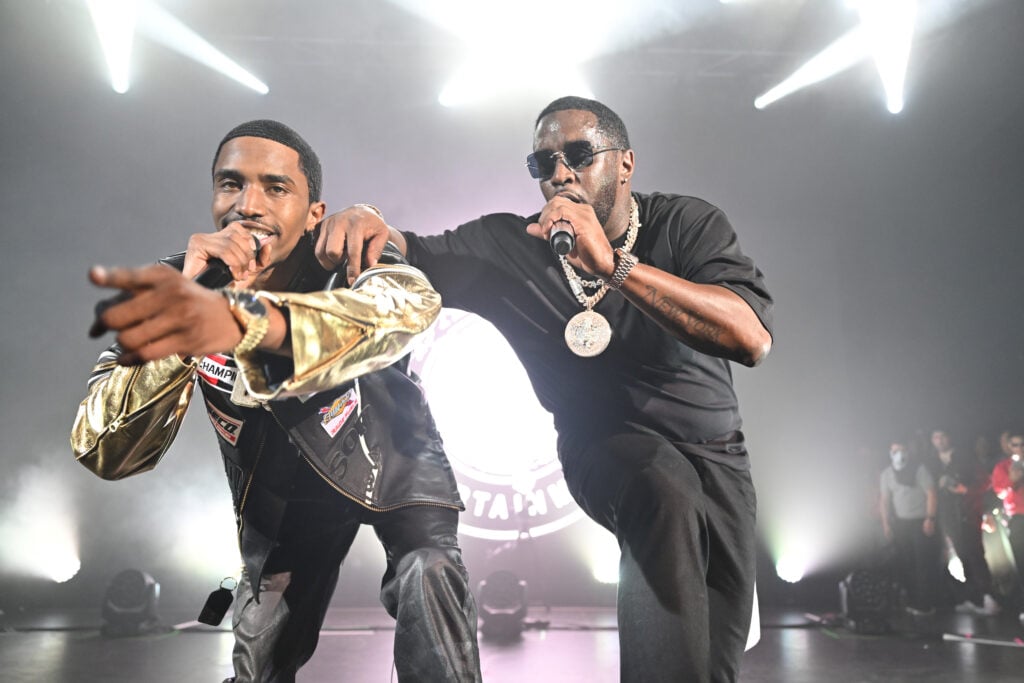 Christian Combs and Diddy perform at O2 Shepherd's Bush Empire in a special one night only event at O2 Shepherd's Bush Empire on November 07, 2023 in London, England. 