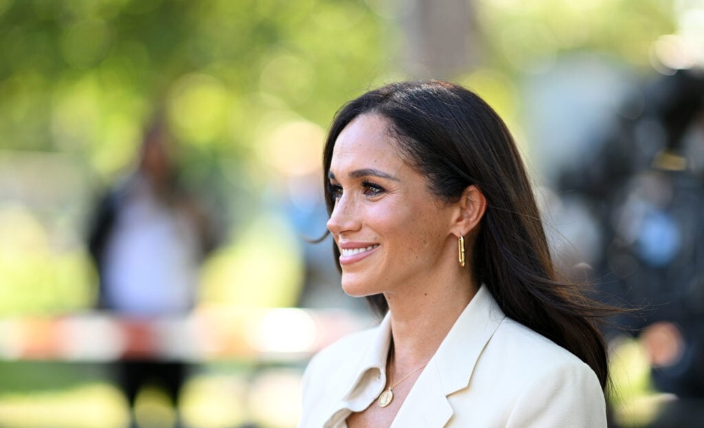 Meghan, Duchess of Sussex smiles during day six of the Invictus Games DÃ¼sseldorf 2023 on September 15, 2023 in Duesseldorf, Germany. 