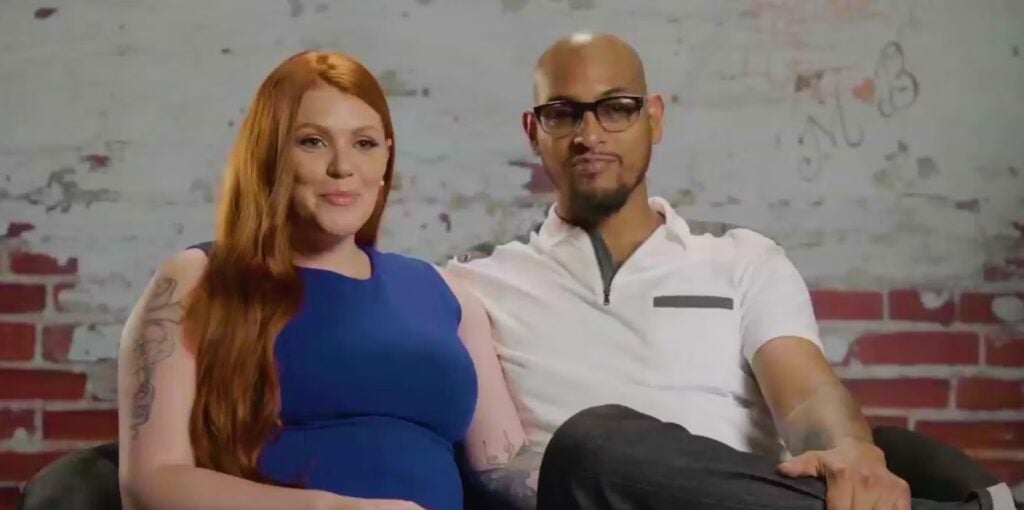 Brittany and Marcelino Santiago appear on an episode of the WeTV reality show Love After Lockup.