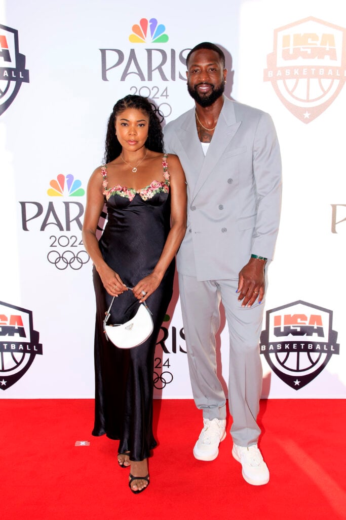 Gabrielle Union and Dwyane Wade on August 5, 2024.