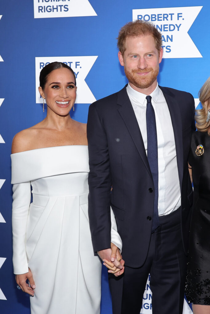 Meghan, Duchess of Sussex and Prince Harry, Duke of Sussex attend the 2022 Robert F. Kennedy Human Rights Ripple of Hope Gala at New York Hilton on December 06, 2022 in New York City. 